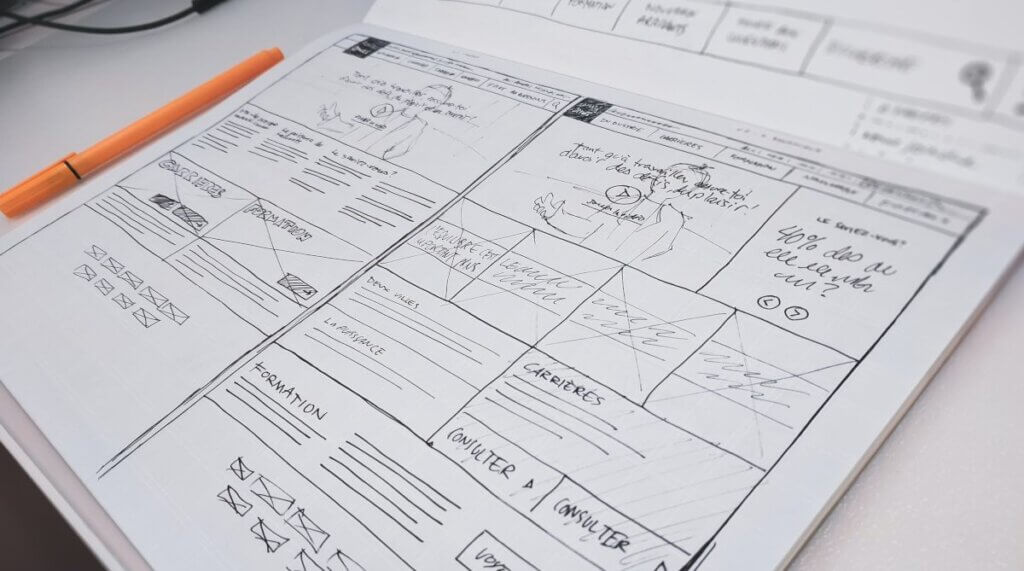 Tony Ulwick - 1 - Sketches and wireframes